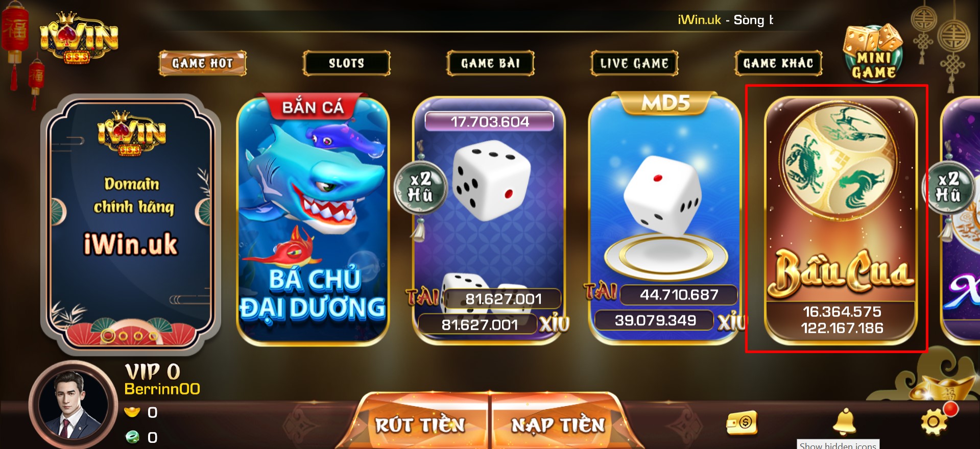 Tổng hợp về quy luật bầu cua IWIN
